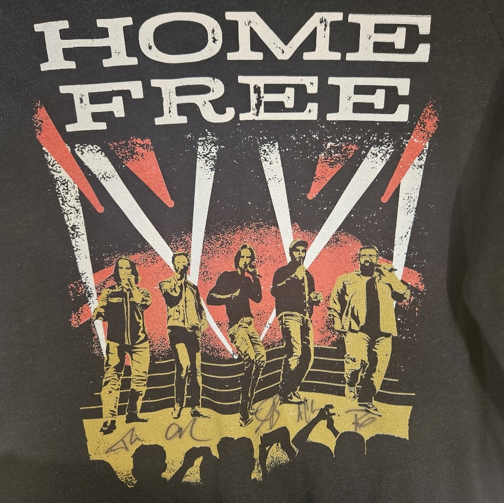 Signed Home Free Band Merch Jersey 3/4 Sleeve Shirt